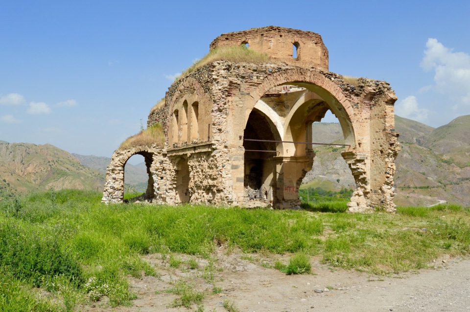 Ruined Armenian church, Eski Palu, Turkey